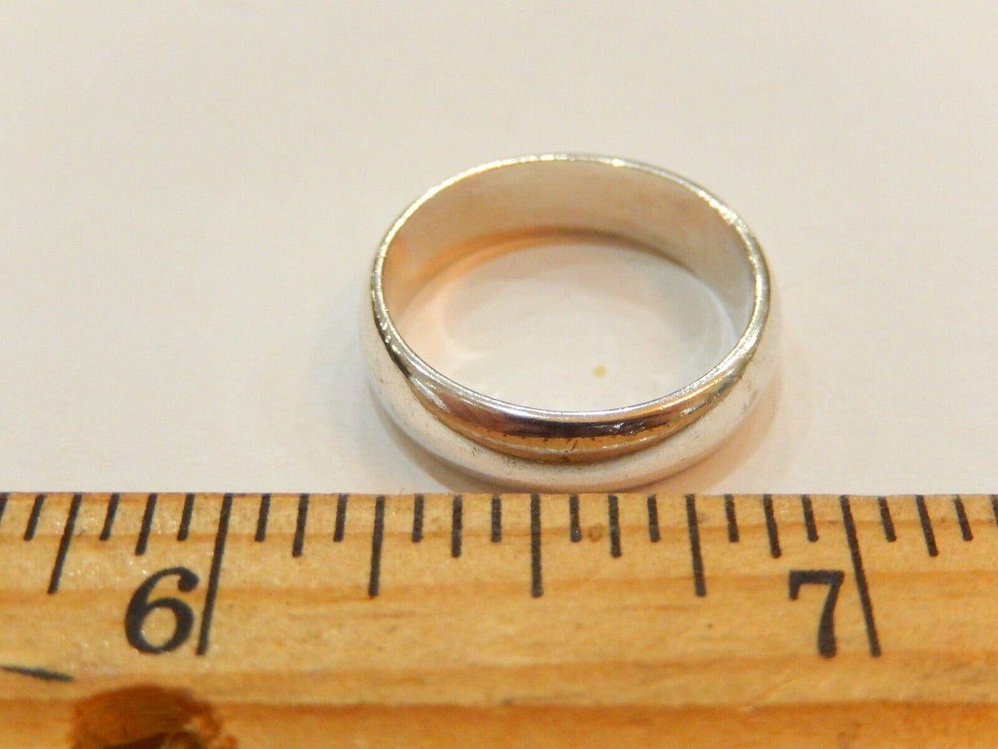 Sterling Silver  5.5 mm  Rounded Smooth  Wedding Band Size 7