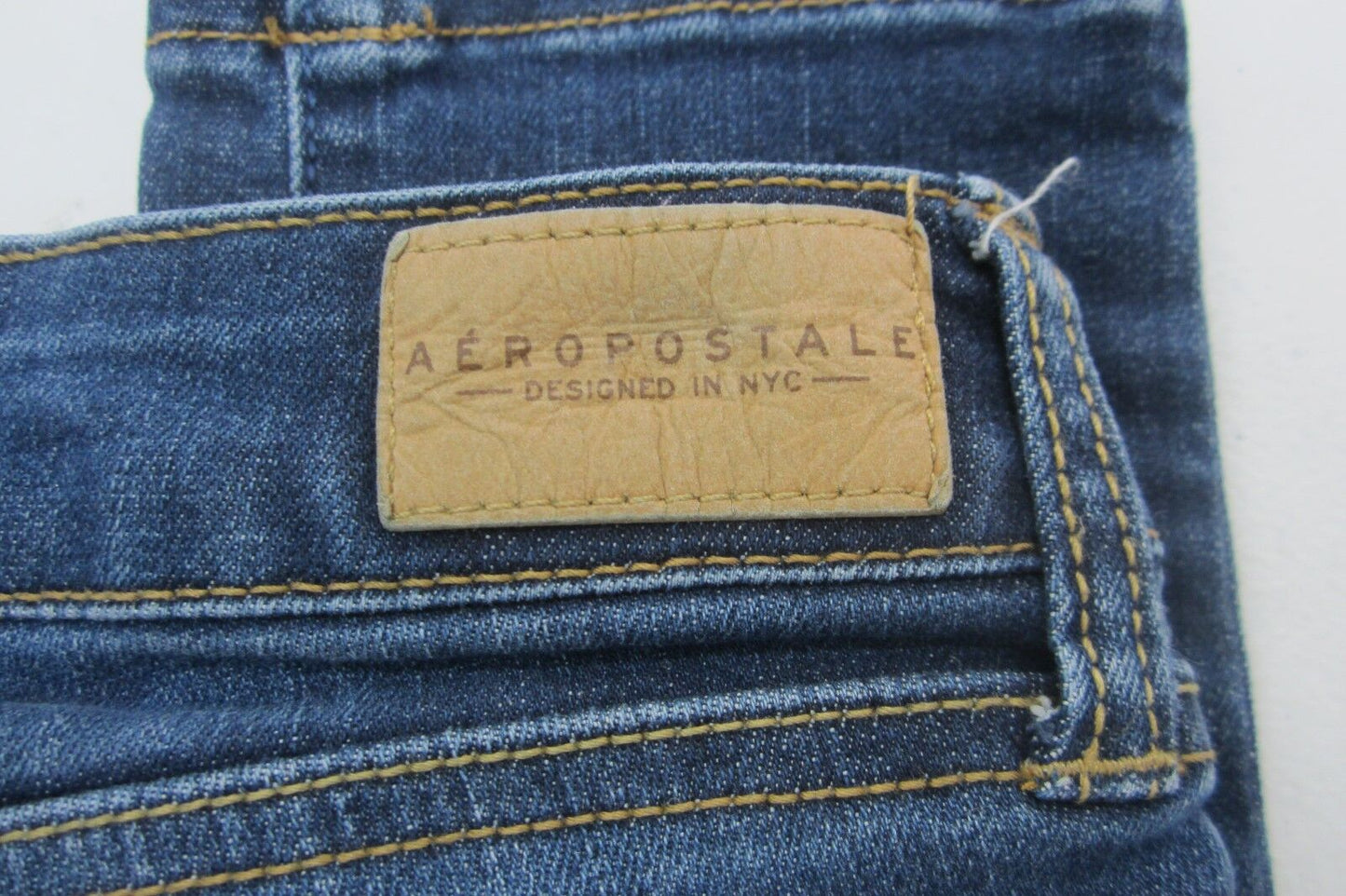 MINT Aeropostale Size 00 X 26 Jeggings Denim Cotton Womens Jeans Low Rise Skinny