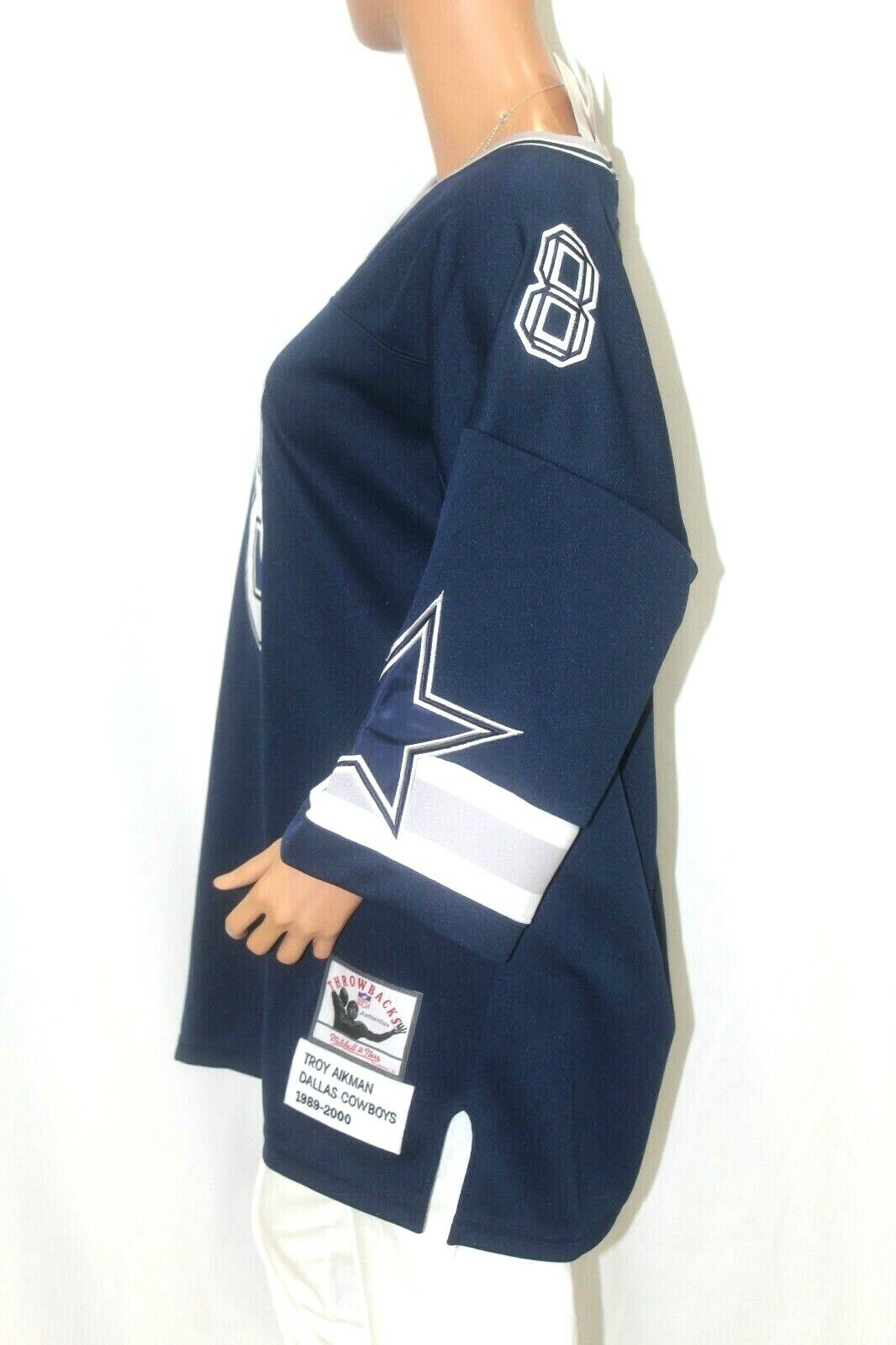 *NWT* $380. #8 Troy Aikman Dallas Cowboys Mitchell & Ness Throwback Jersey Sz 54