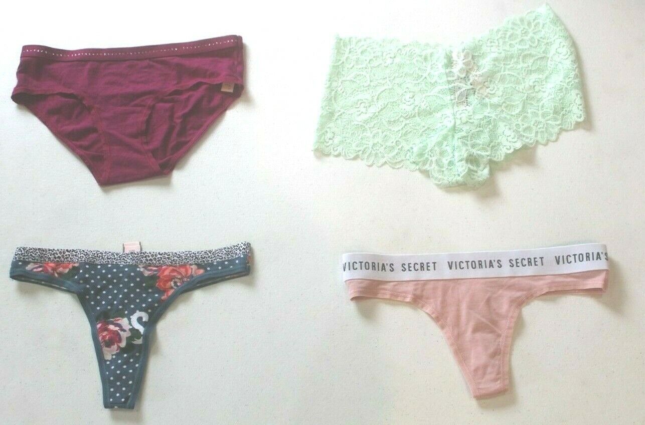 ♡  *NWT*  Lot of Four Random Victoria's Secret Panties Size  XS  ♡