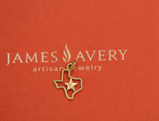 James Avery Retired 14k Texas Charm Uncut Loop Mint Condition