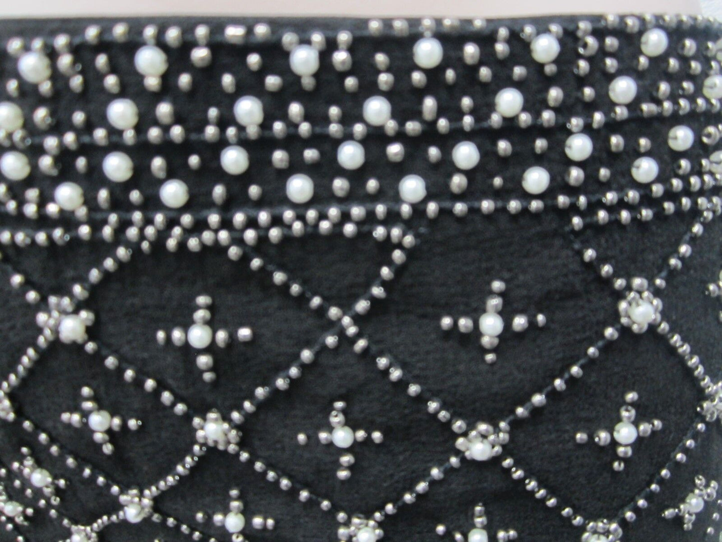 NWT Francesca's Endless Rose Skirt Pearl & Bead  Back Zip Medium