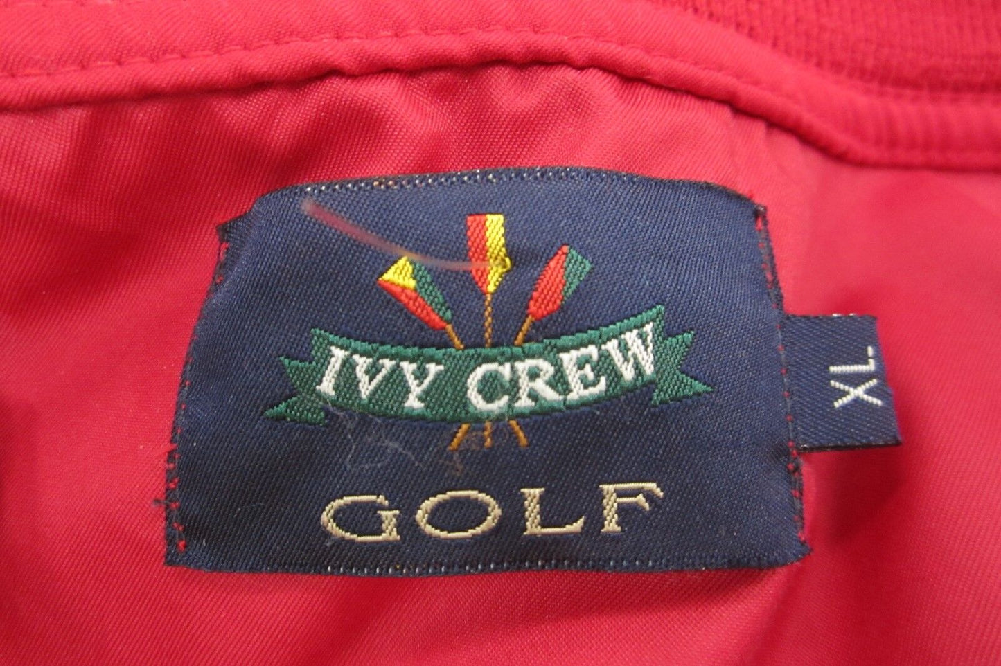 *NICE* IVY CREW RED GOLF Jacket Pull Over size XL