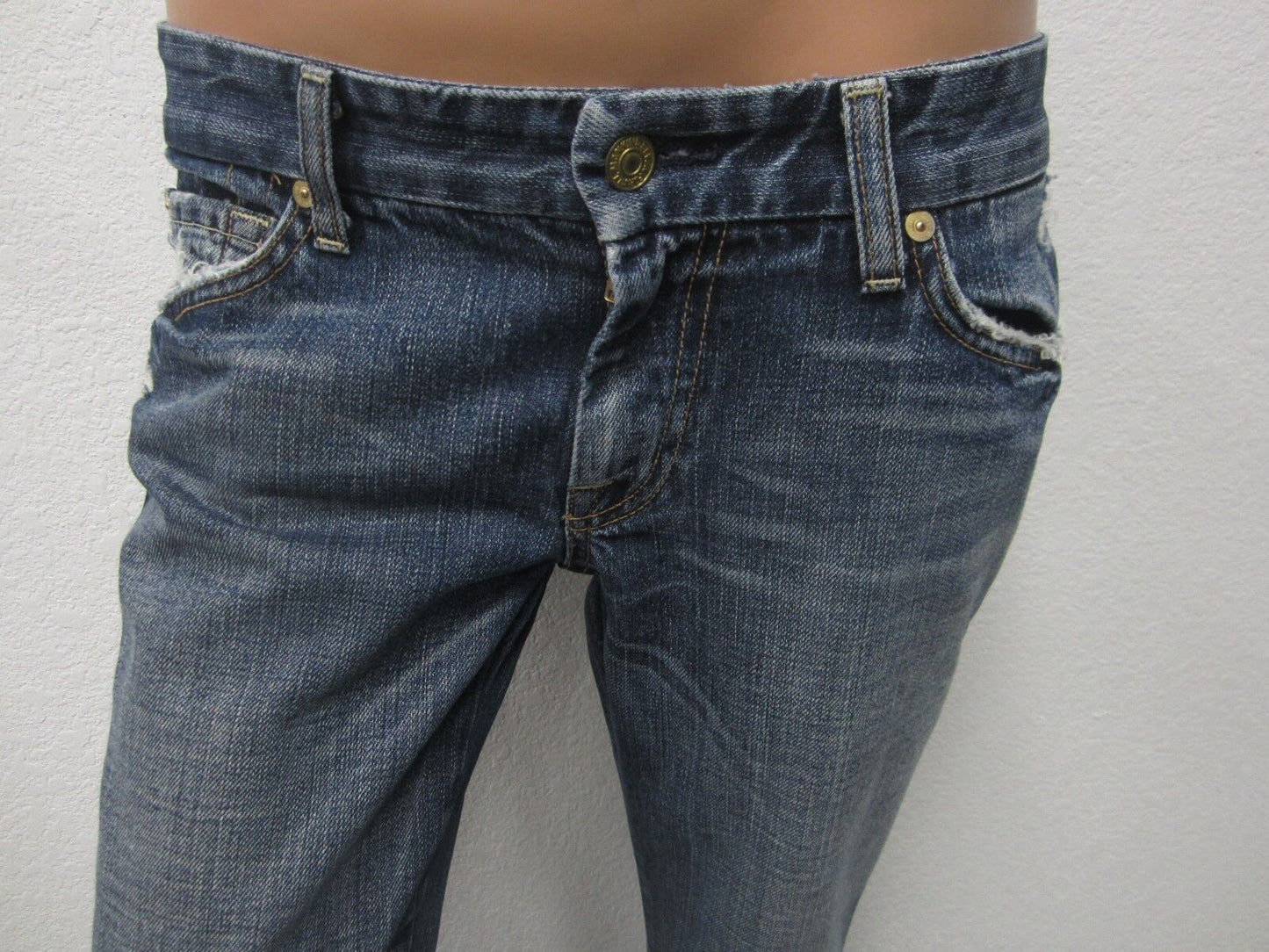 NICE 7 For All Mankind Boot Cut Jeans Womens Distressed Size W28 x L30