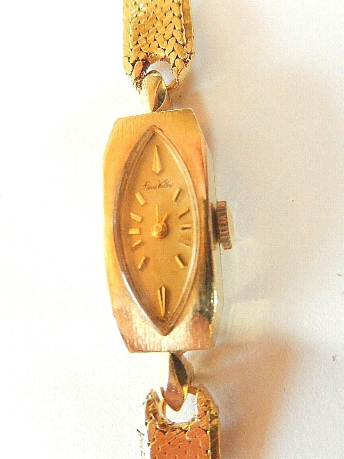 *RARE* 18K YELLOW GOLD VINTAGE PIERRE VALLEE LADIES CROTON SWISS MADE WATCH