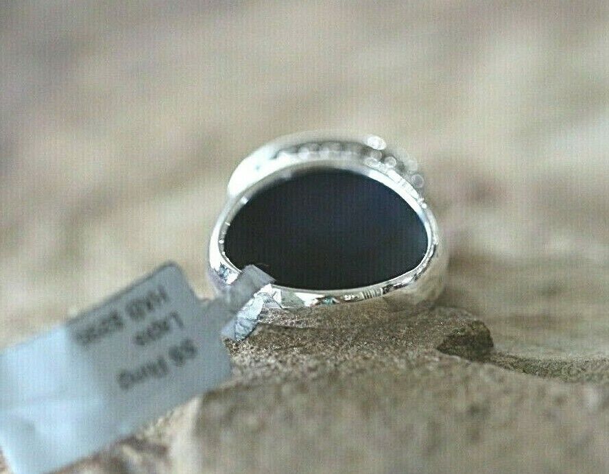 *VINTAGE*  Blue Lapis Lazuli Sterling Silver Solitaire Oval Ring Size 7.5