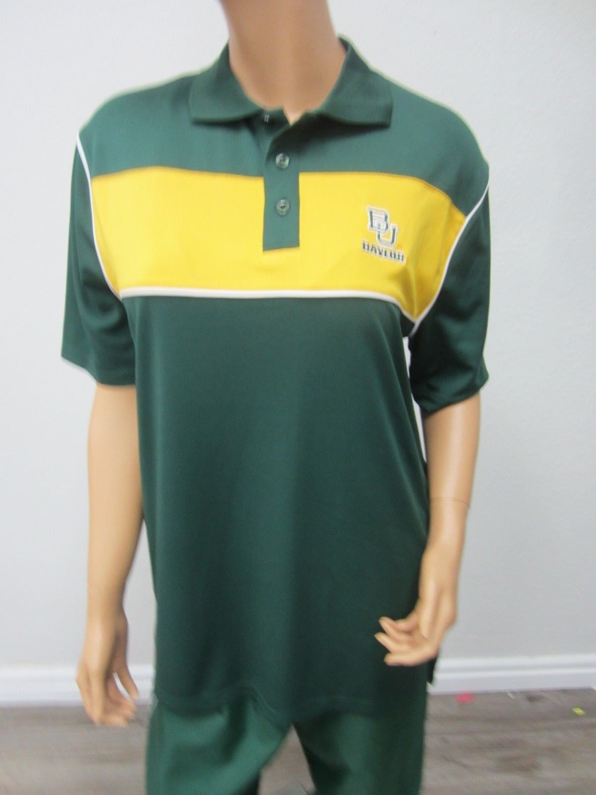 NEW Baylor University Unisex Large Logo Polo Shirt NWT Stadium Athletics Size M