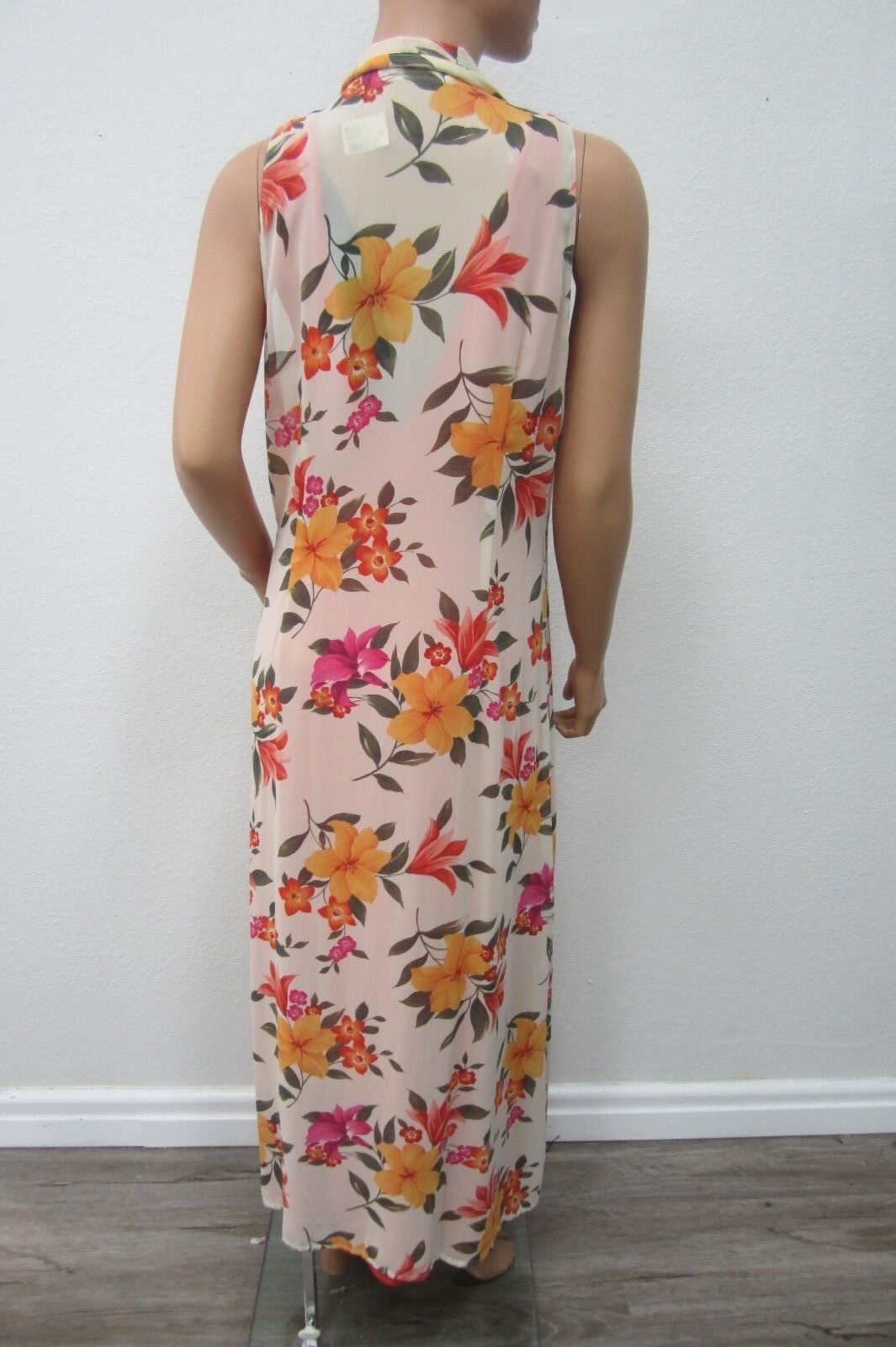 NWT Victoria's Secret Floral  Chiffon  Maxi Dress Size Large