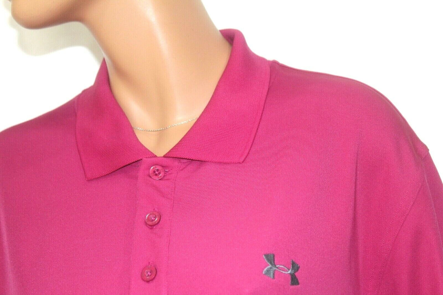 Under Armour Heat Gear Polo Shirt Loose Fit Solid  Mens Sz XL
