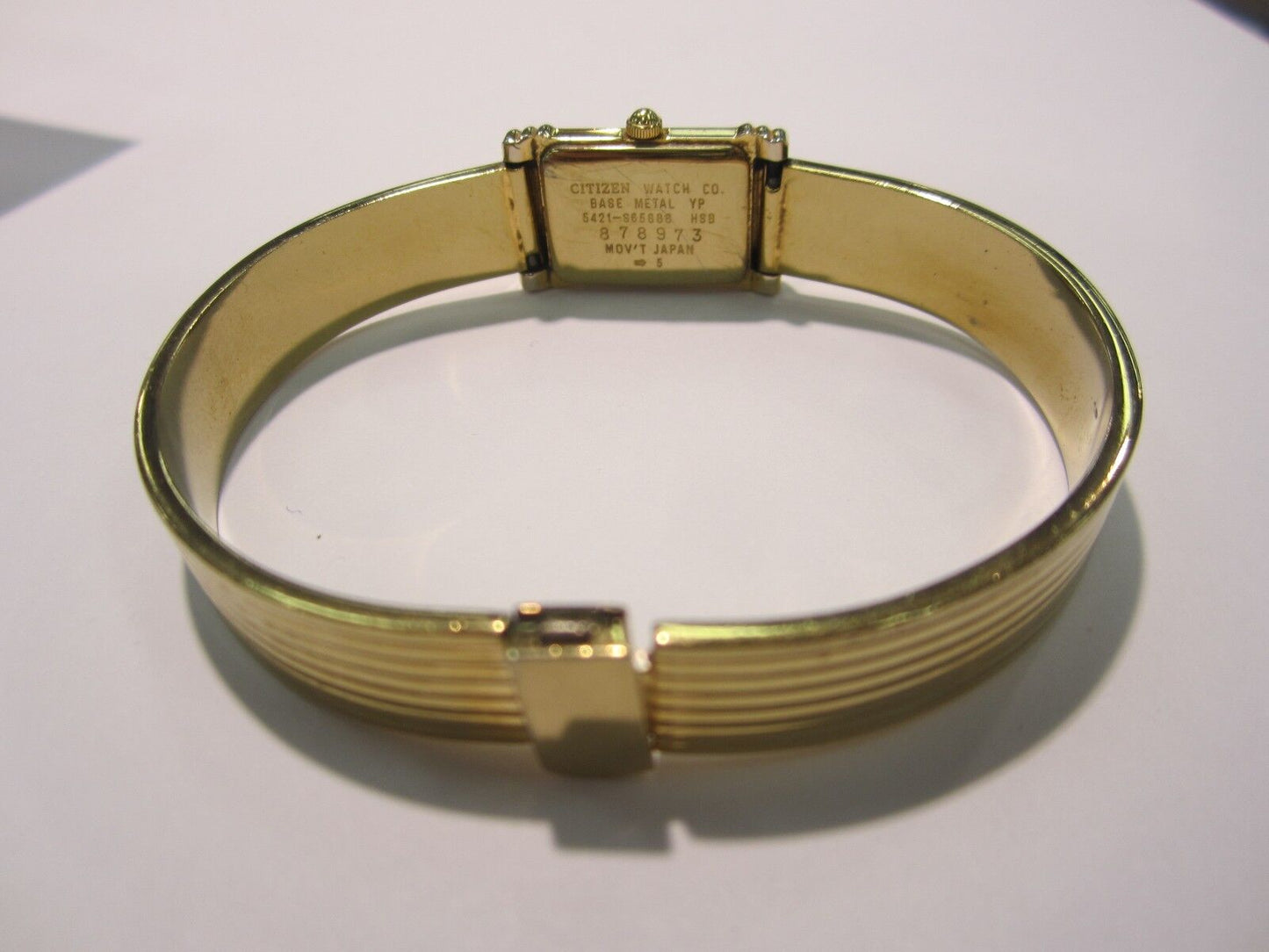 Citizen Japan Gold Tone Ladies Watch 5421-S65688  Size 6.75"