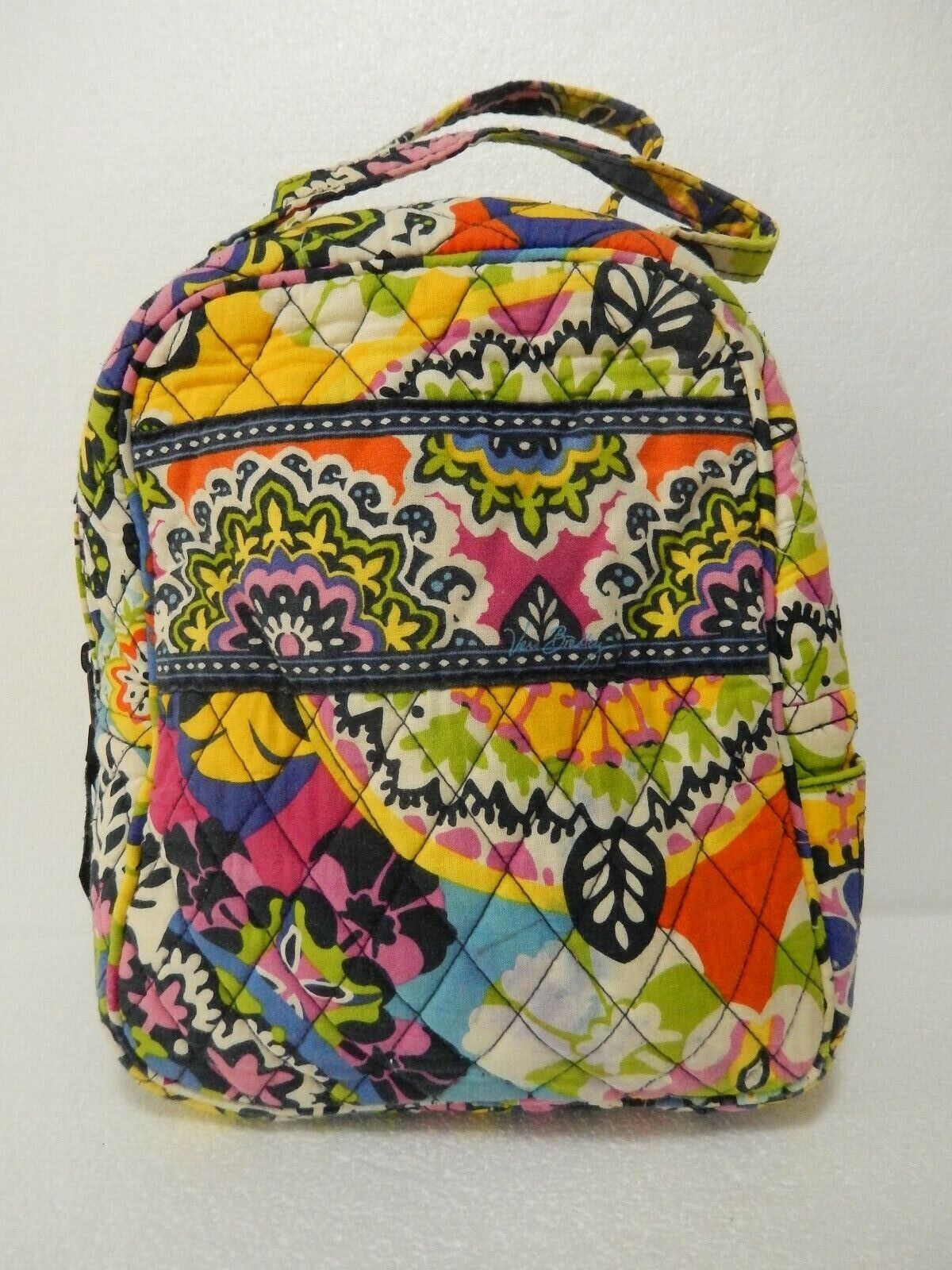 *NICE*  Vera Bradley Iconic Lunch Bunch Quilted Cotton  Lunch Bag Floral