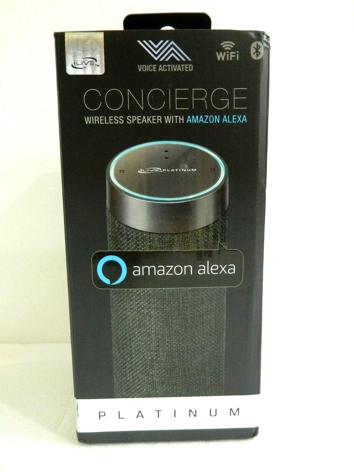NIB - Concierge Wireless Speaker With Amazon Alexa Platinum Gray
