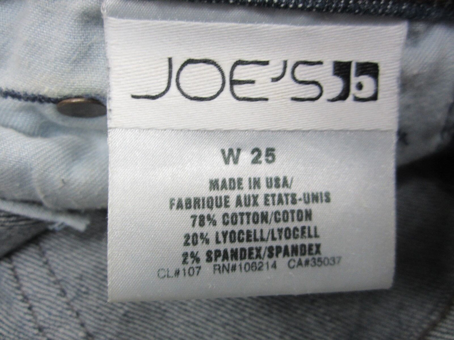 NICE Joe's Jeans Women's Capri  Dark Wash Mid Rise Size W25 x L21.5"