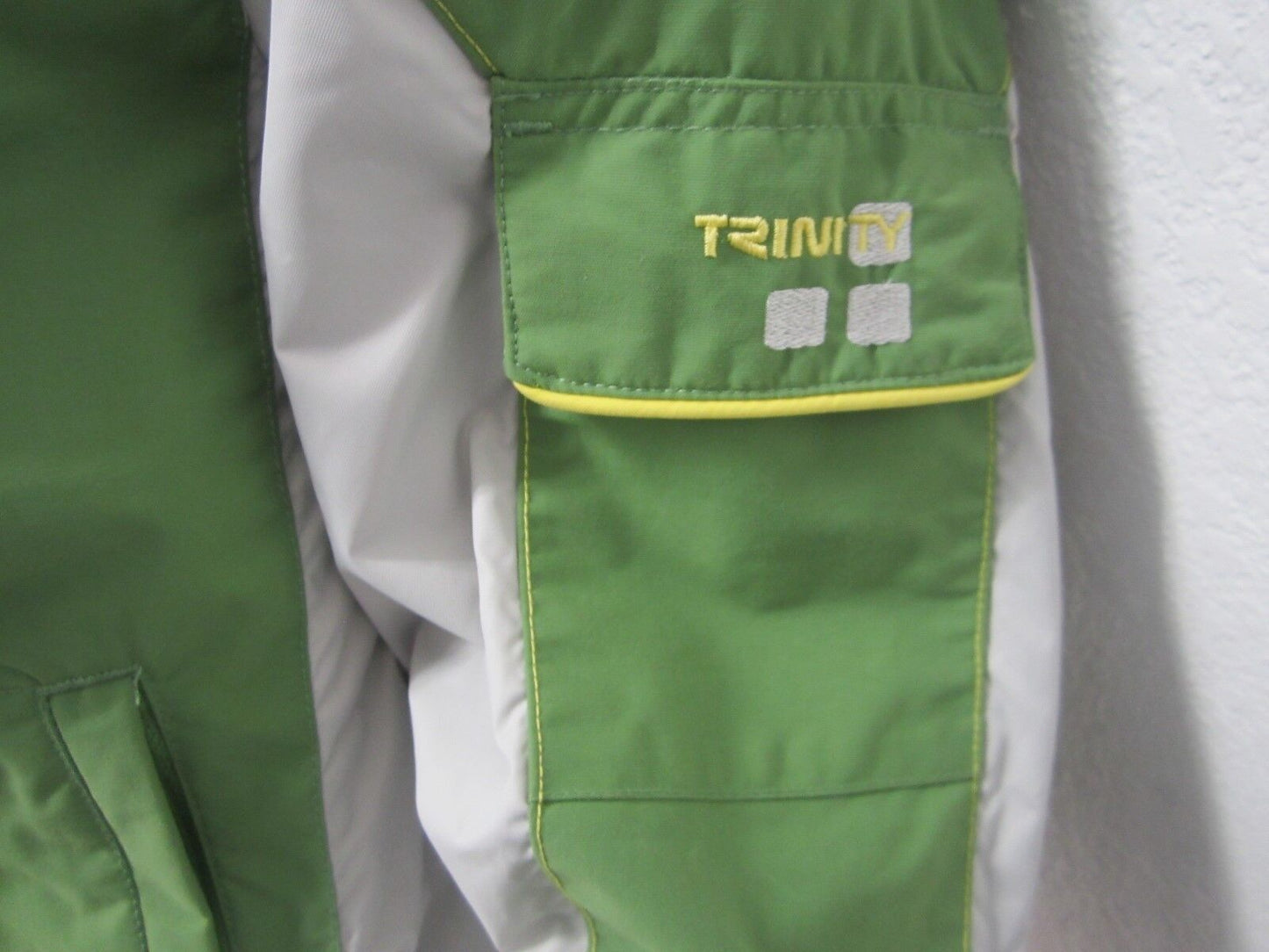 NICE Burton Trinity Snowboard Jacket Size14-16 Women's Green/Grey Zip Coat Ski