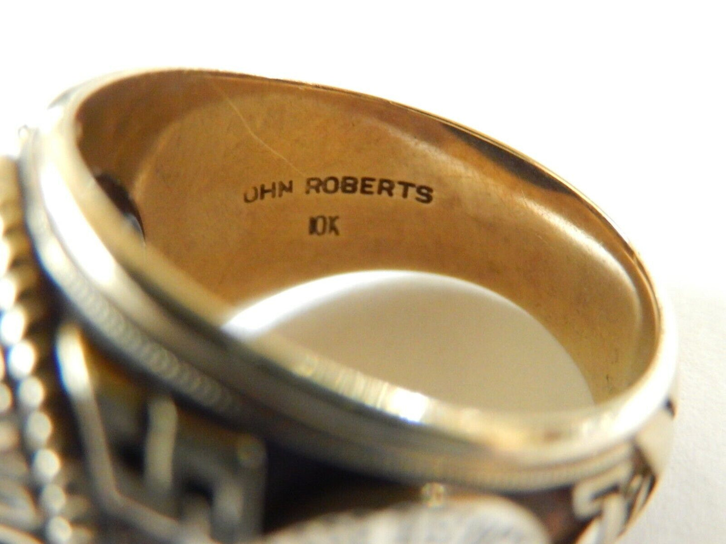 MEN'S 10K YELLOW GOLD TARRANT COUNTY JUNIOR COLLEGE CLASS RING 19.30 GMS SZ 10