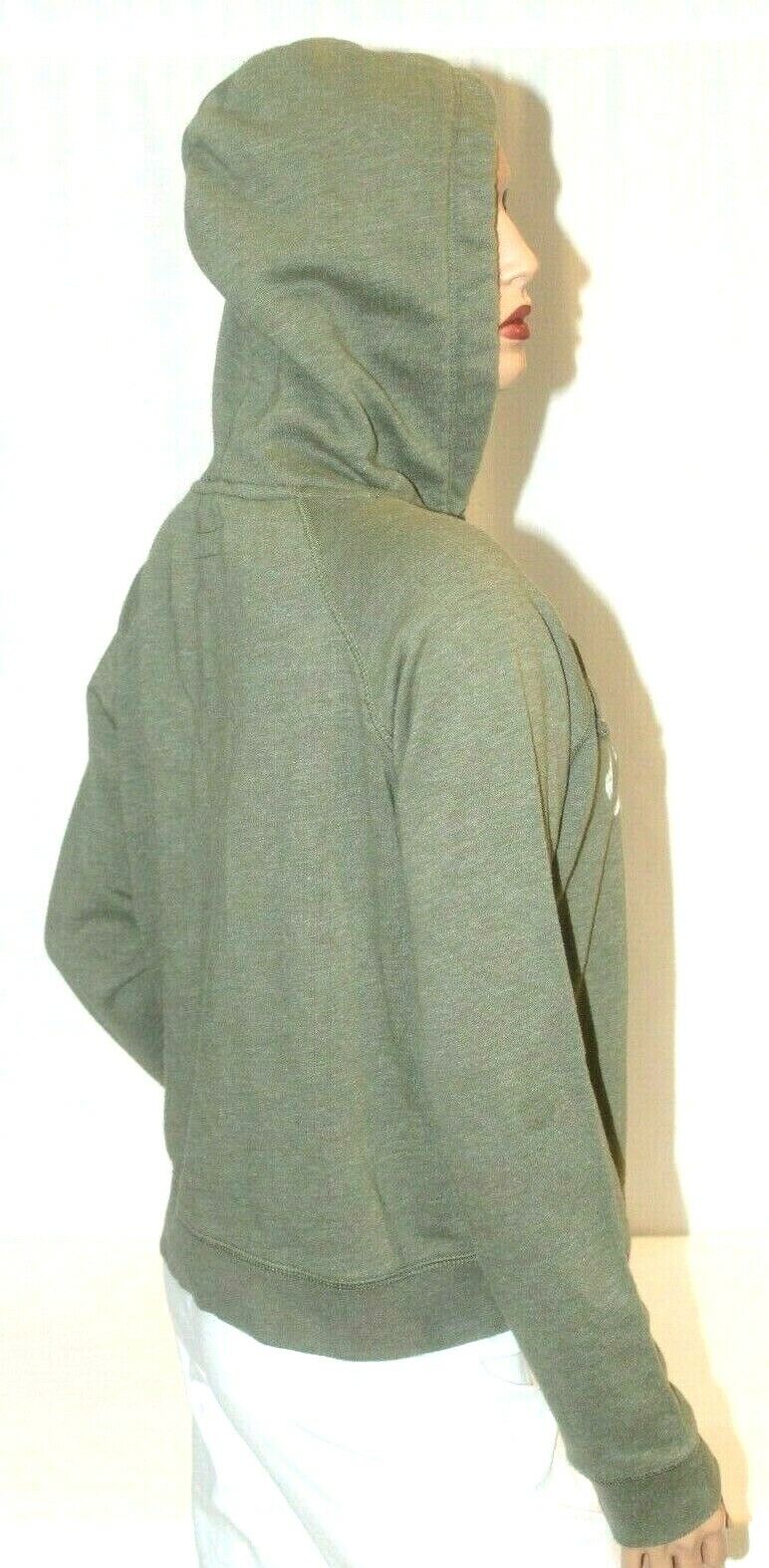 Womens Aeropostale New York 87  Pull Over Army Green Hoodie Sz Large