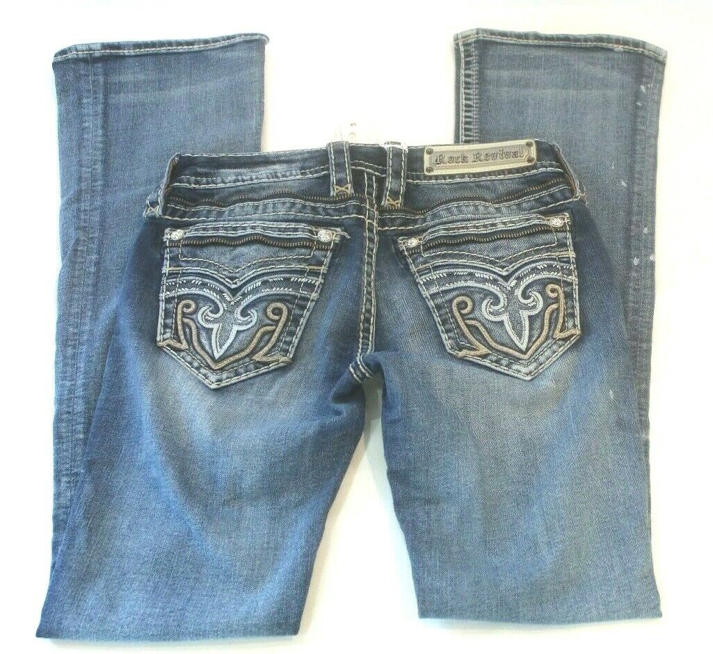 *NWT* $189. Rock Revival Tai Boot Cut Jeans Size 26 x 32