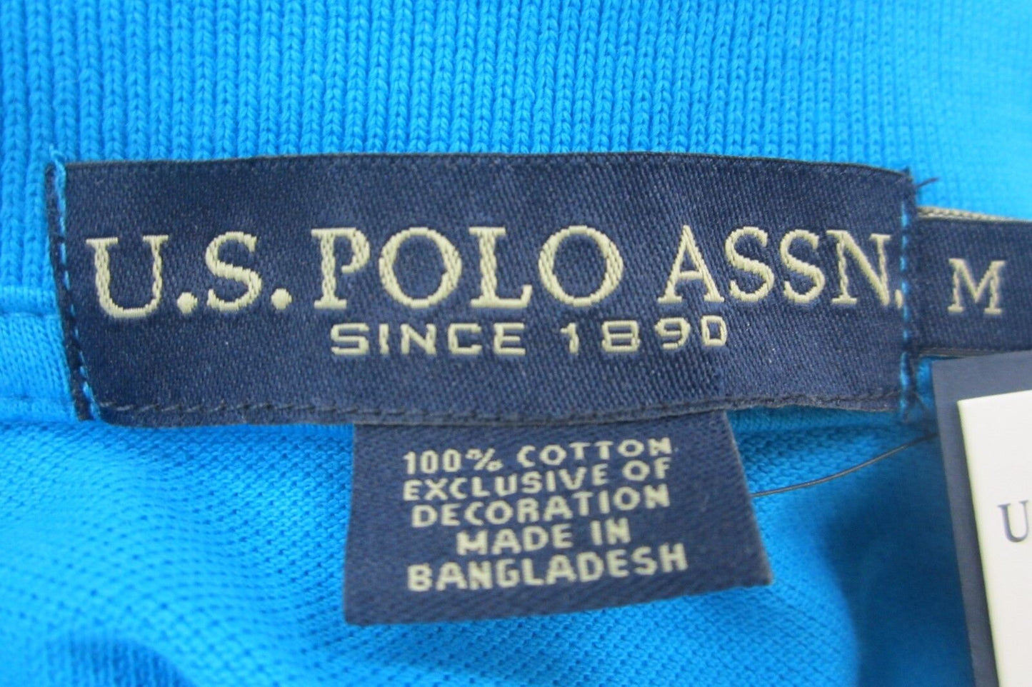 *NWT* U.S. Polo Assn Mens  Polo Golf Shirt Cotton  Size M