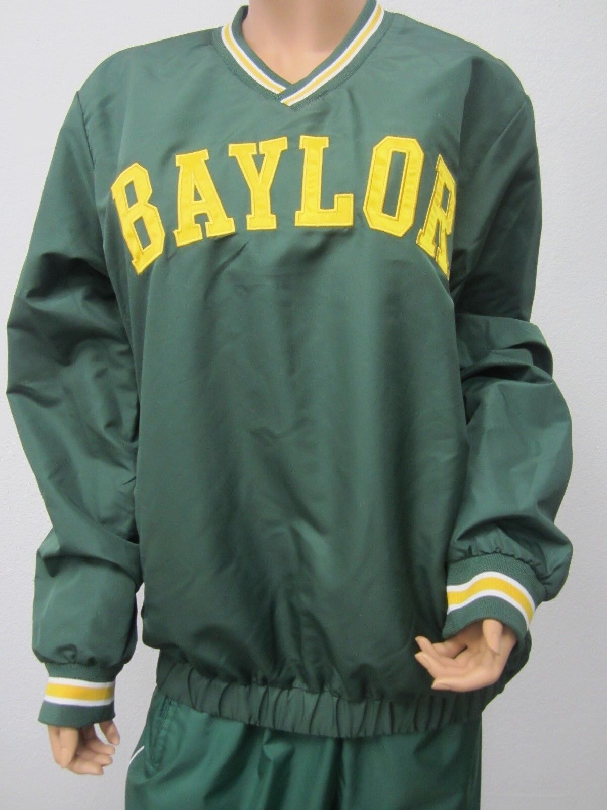 NEW GIII SPORT CARL BANKS BAYLOR UNIVERSITY  EMBROIDERED PULLOVER JACKET Sz Med