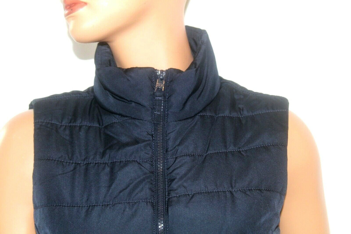 *NEW* Aeropostale Vest Women's Solid  Quilted AERO Puffer Black Vest Sz Small