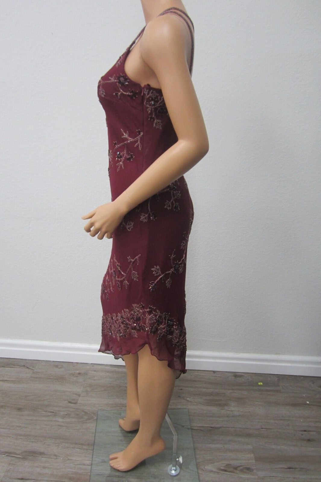 NWT~Scala Beaded and Sequined Long Dress / Size 7/8 Medium