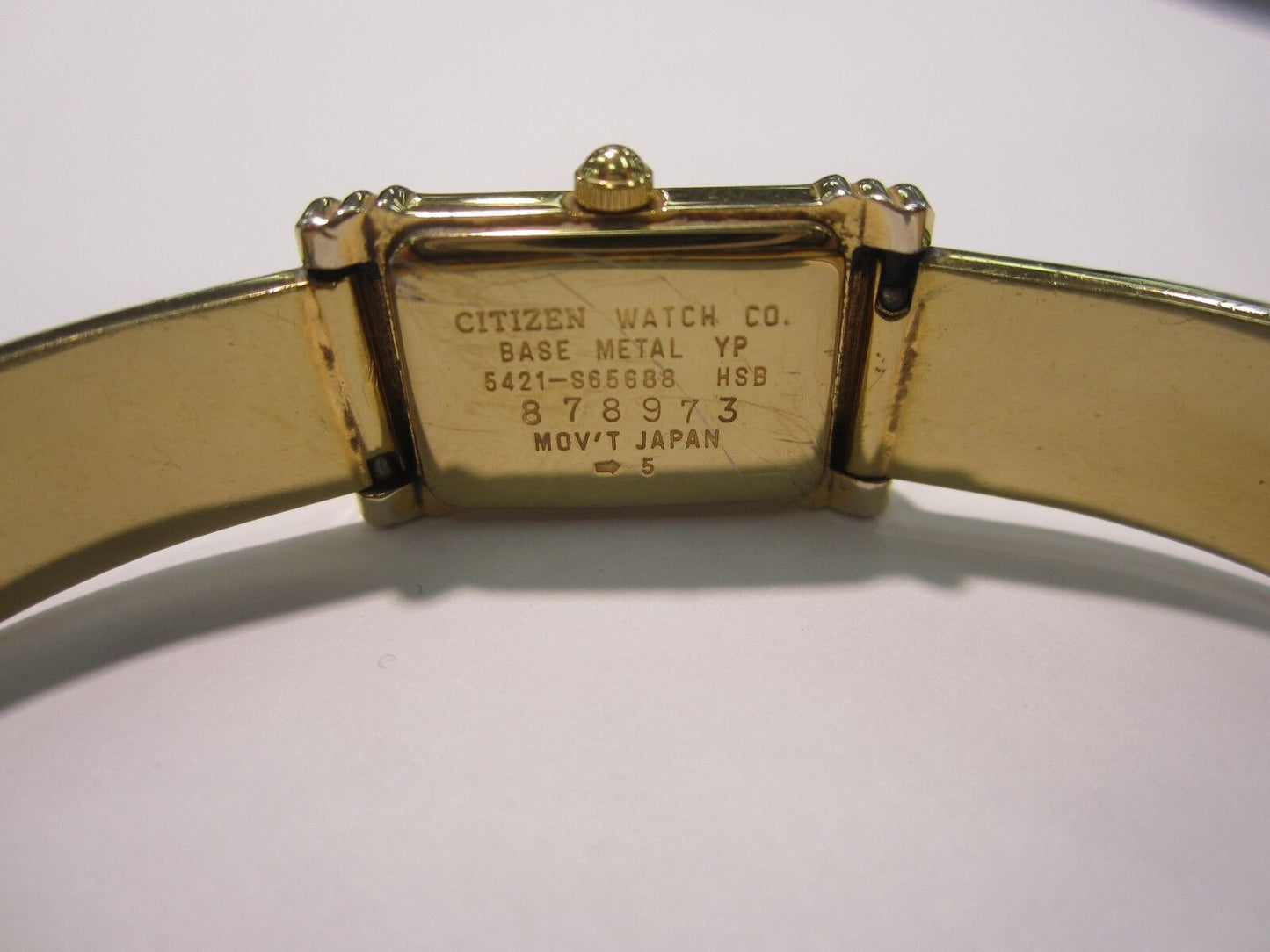 Citizen Japan Gold Tone Ladies Watch 5421-S65688  Size 6.75"
