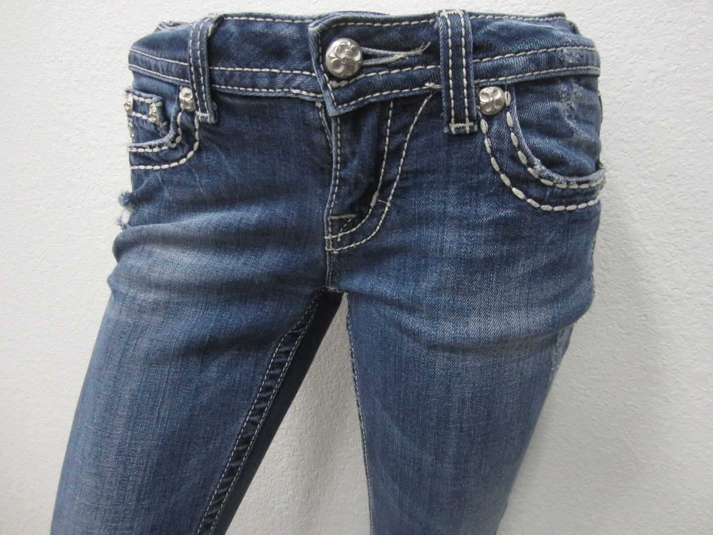 MINT Miss Me Boot Womens Zipper Teeth Pockets Thick Stitch JE5189B4R  Size 26x31