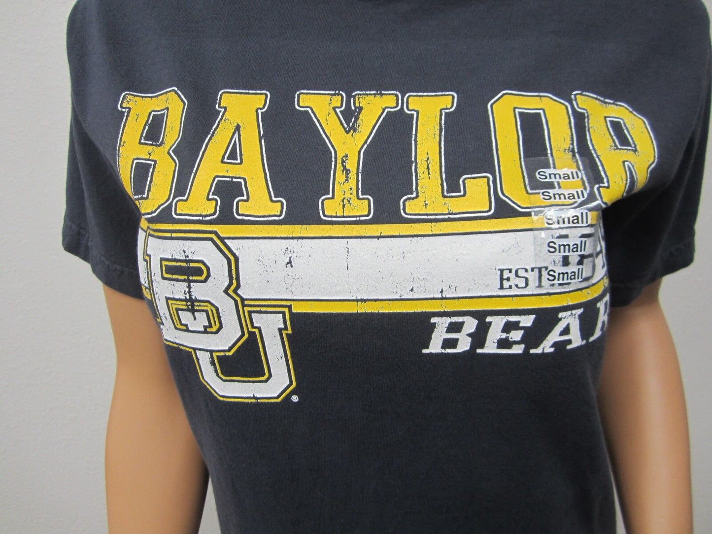 NEW Baylor University Gildan Unisex  T Shirt Solid Cotton Short Sleeve  Size S
