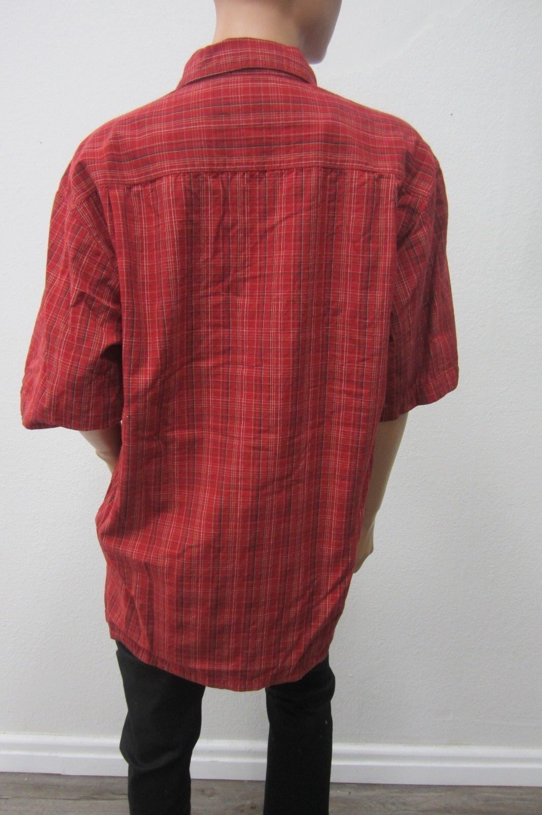 *NICE*  Men's Columbia Cotton Plaid Button Down Shirt  Size Large