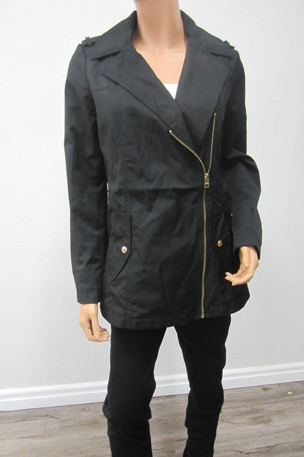 *NWT* $89 - MARC NEW YORK Andrew Marc  Women's Sexy Black Zip Up Coat Sz Small