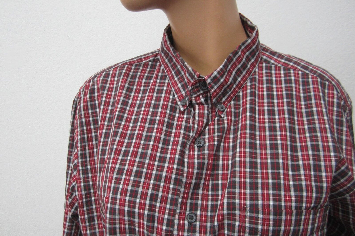 Chaps Mens Size Large Button Down Long Sleeve Plaid Shirt