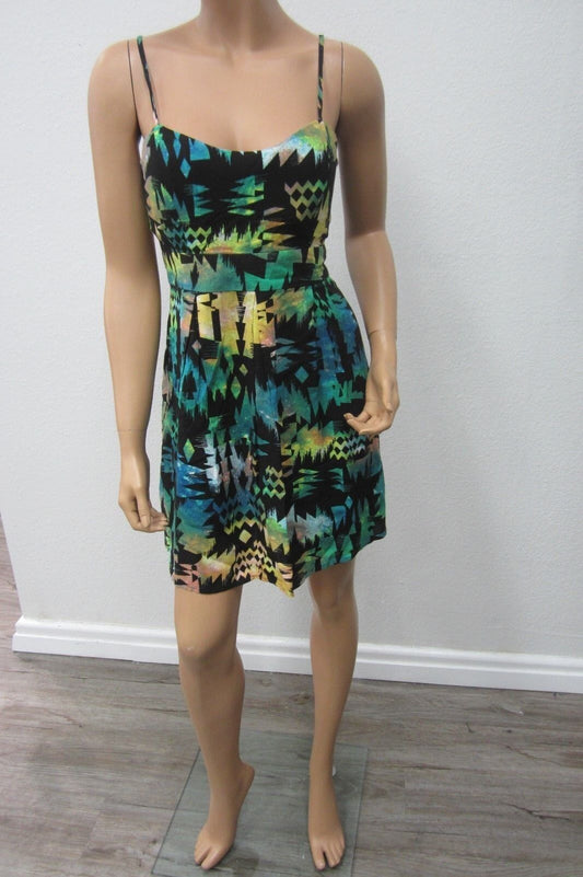 *VERY NICE*  Material Girl Women's Dress Sheath  Black Multi  Polyester Sz XL