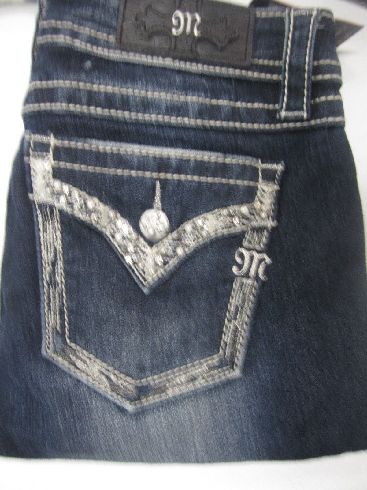 NWT MISS ME SIGNATURE BOOT NEW DESIGNER JEANS SIZE 28 x 32
