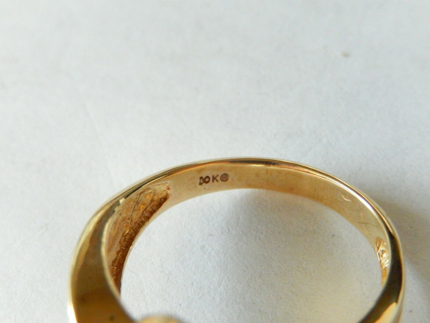 *VINTAGE* Classic Ladies 10K Yellow Gold 3/4CT Diamond Bypass Cocktail Ring 9.5