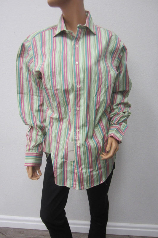 Polo Ralph Lauren Men's Philip Sport L/S Button Up Multi Color Striped Shirt - M