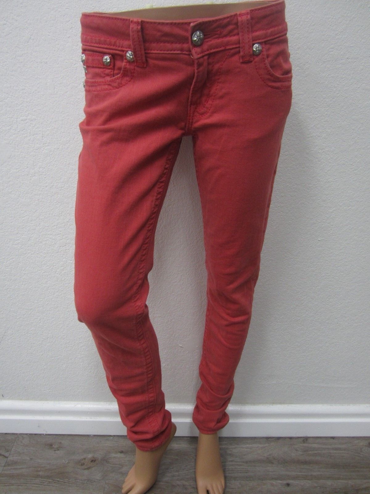 MINT Miss Me Jeans JP5636 S3 Skinny Ruby Color Super Cute Size W27 x L30