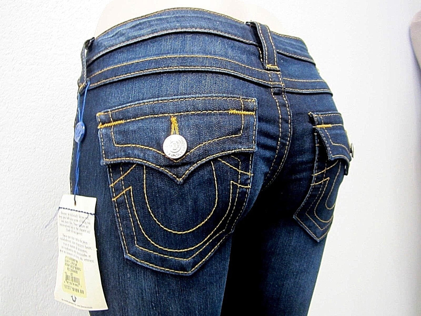 NWT AUTHENTIC True Religion Skinny Size 27X31 Dark Ladies Jeans WLFP