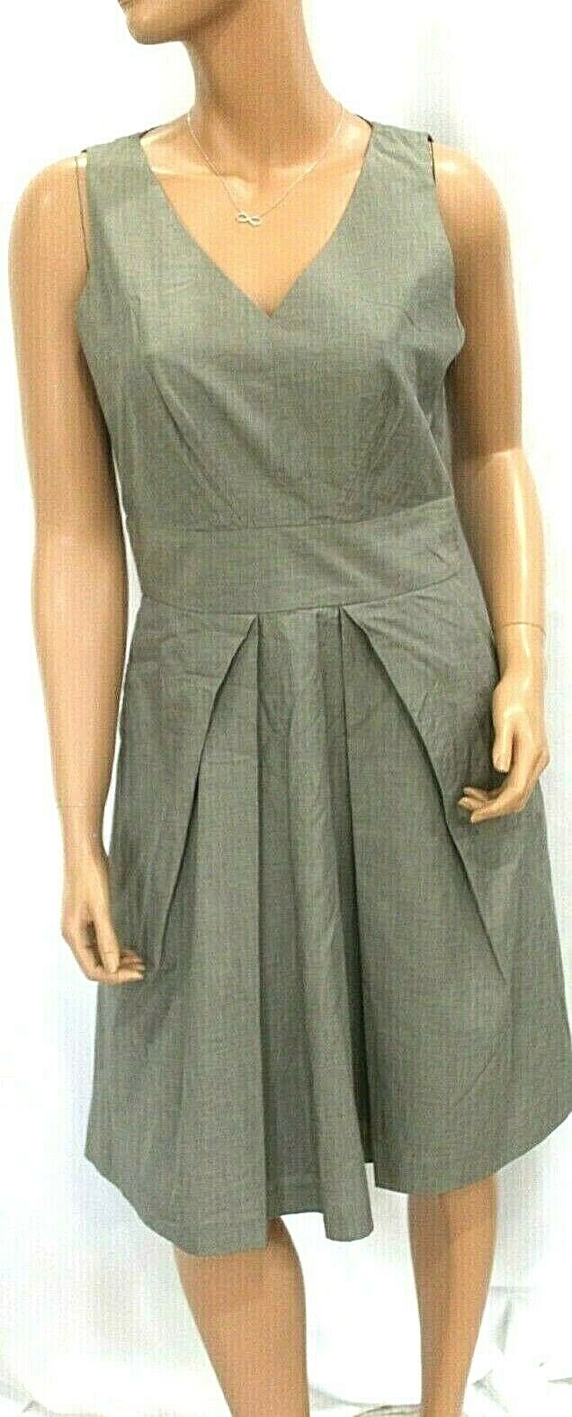 DUE PER DUE Women's Long Dress 100% Linen Full Lined Side Zipper Size 8