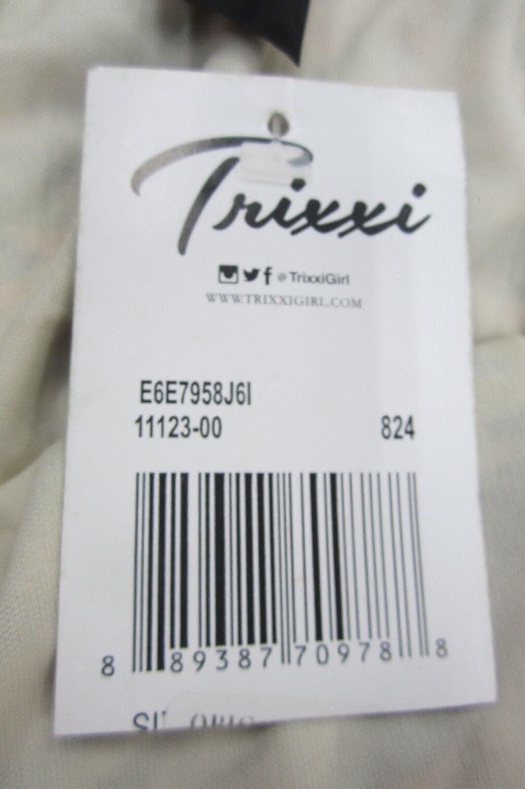 NWT TRIXXI SO CUTE Womens  Strapless Dress  Size Large