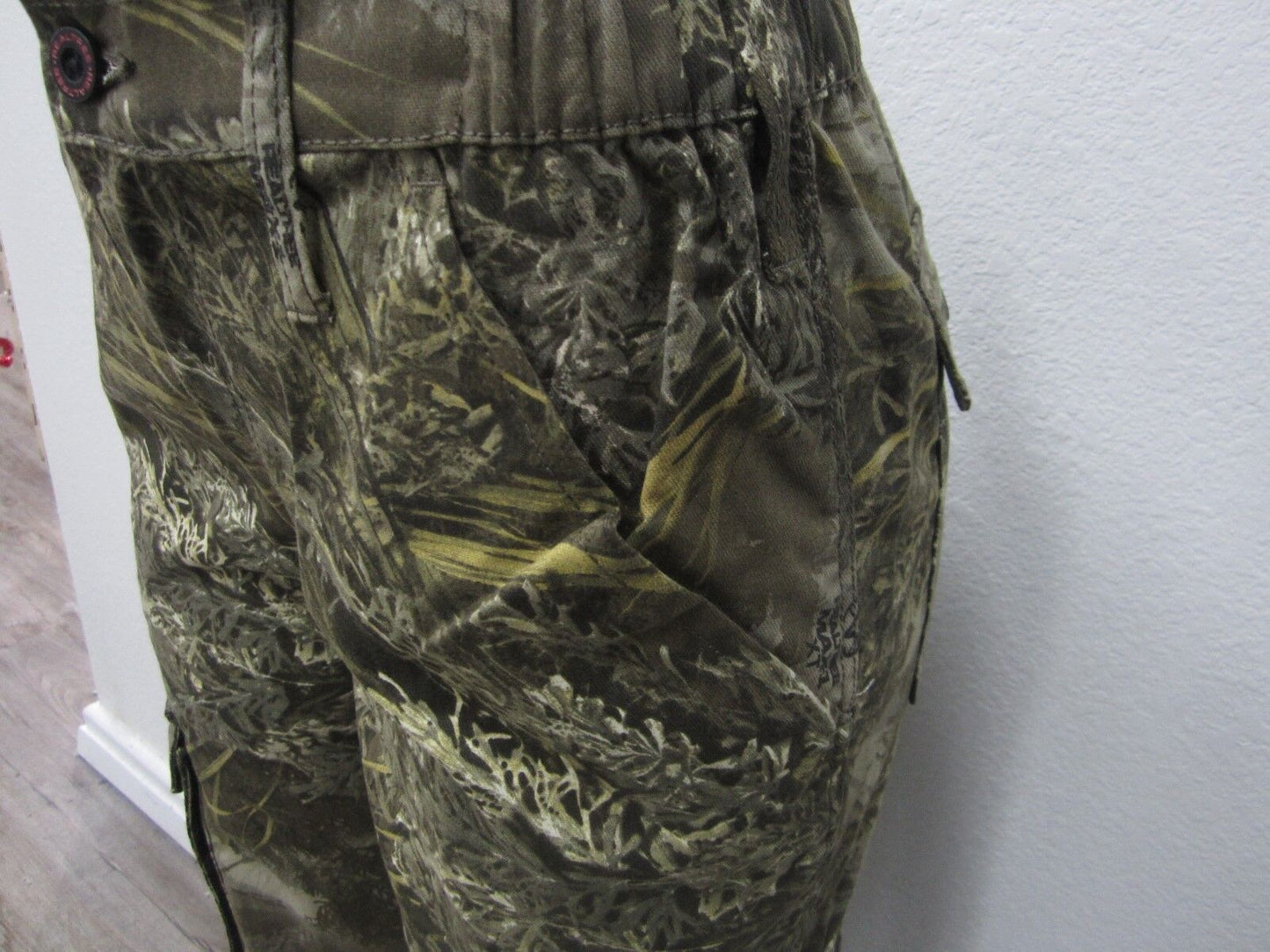 Ladies REALTREE Camo Xtra CARGO PANTS  Elastic Waistband Drawstring Legs Siz L
