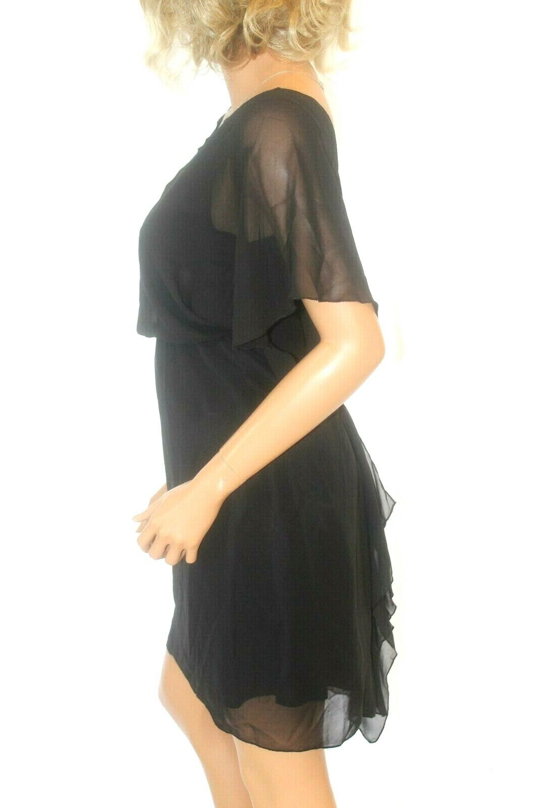 *NWT* $178  BCBG GENERATION BLACK CHIFFON DRESS  SIZE SMALL "SUPER CUTE"