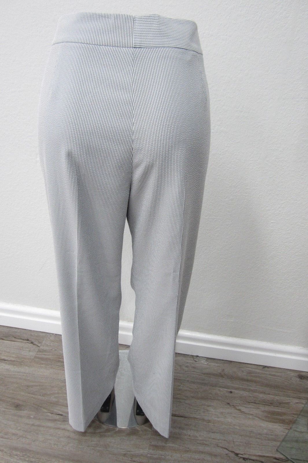 *NWT*  Preston & York Womens Dress or Casual Pants Ivory Striped Size 14 x 31.5"