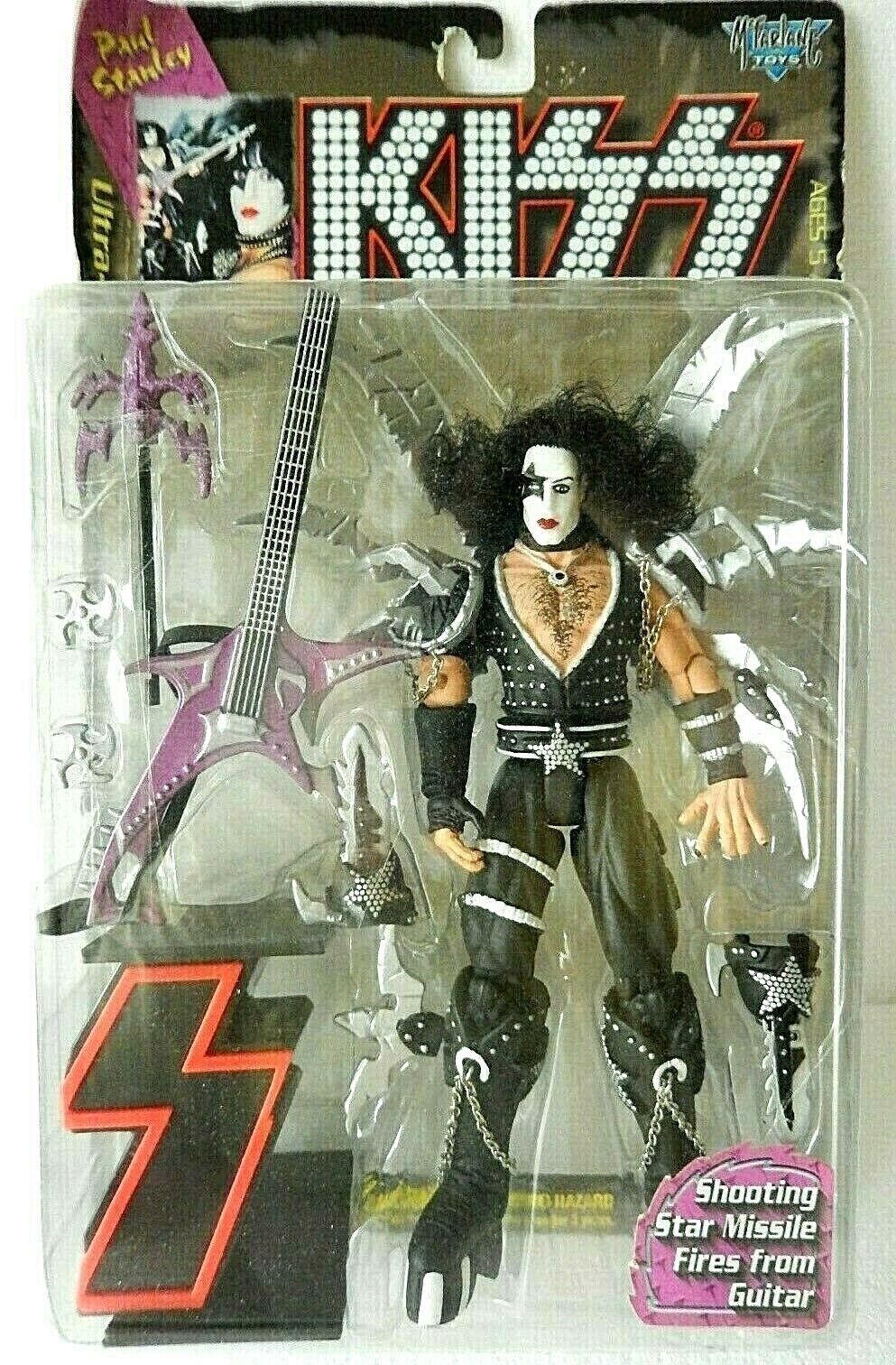 TAS039775 - 1997 McFarlane Toys KISS Ultra Action Figure - Paul Stanley Guitar
