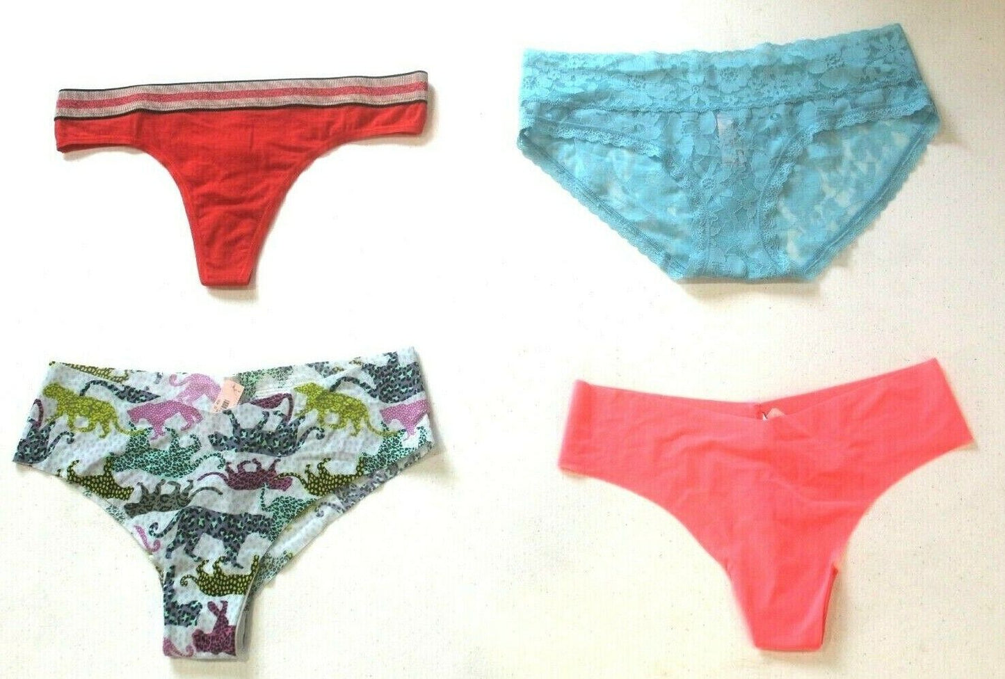 ♡  **NWT**  Lot of Four Random Victoria's Secret Panties Size - Medium  ♡