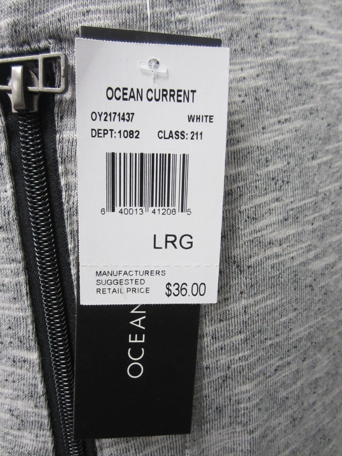 NWT OCEAN CURRENT WomenJogger Pants Sz Large Gray Tapered Drawstring Cotton/Poly