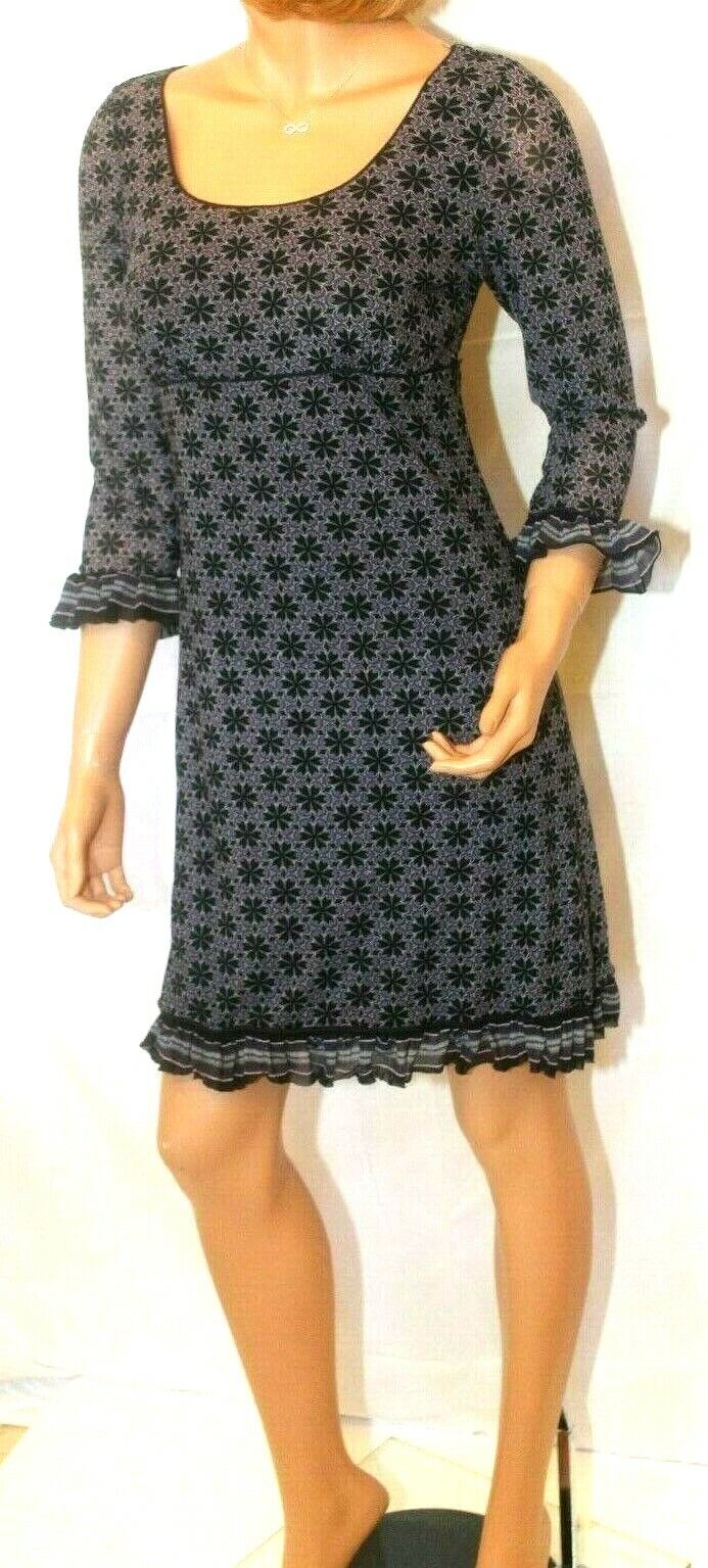 Max Studio Specialty Products M.S.S.P Purple/Black Print Lined Dress Women Sz M
