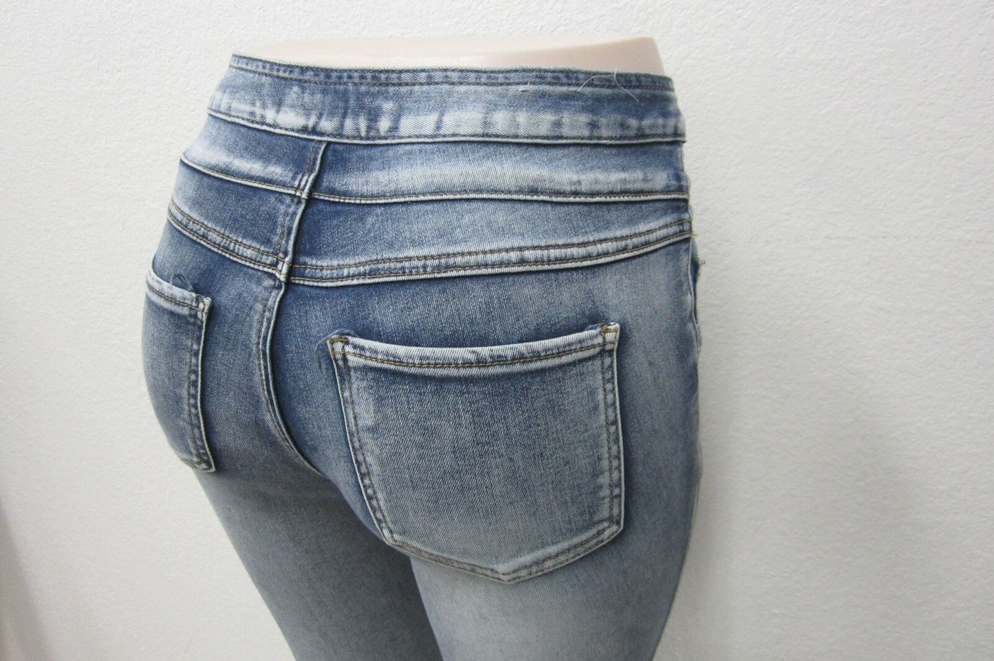 NWT RUE 21 WOMEN JEANS FREEDOM FLEX STRETCH SKINNY HIGH WAISTED SIZE 5/6 x 27