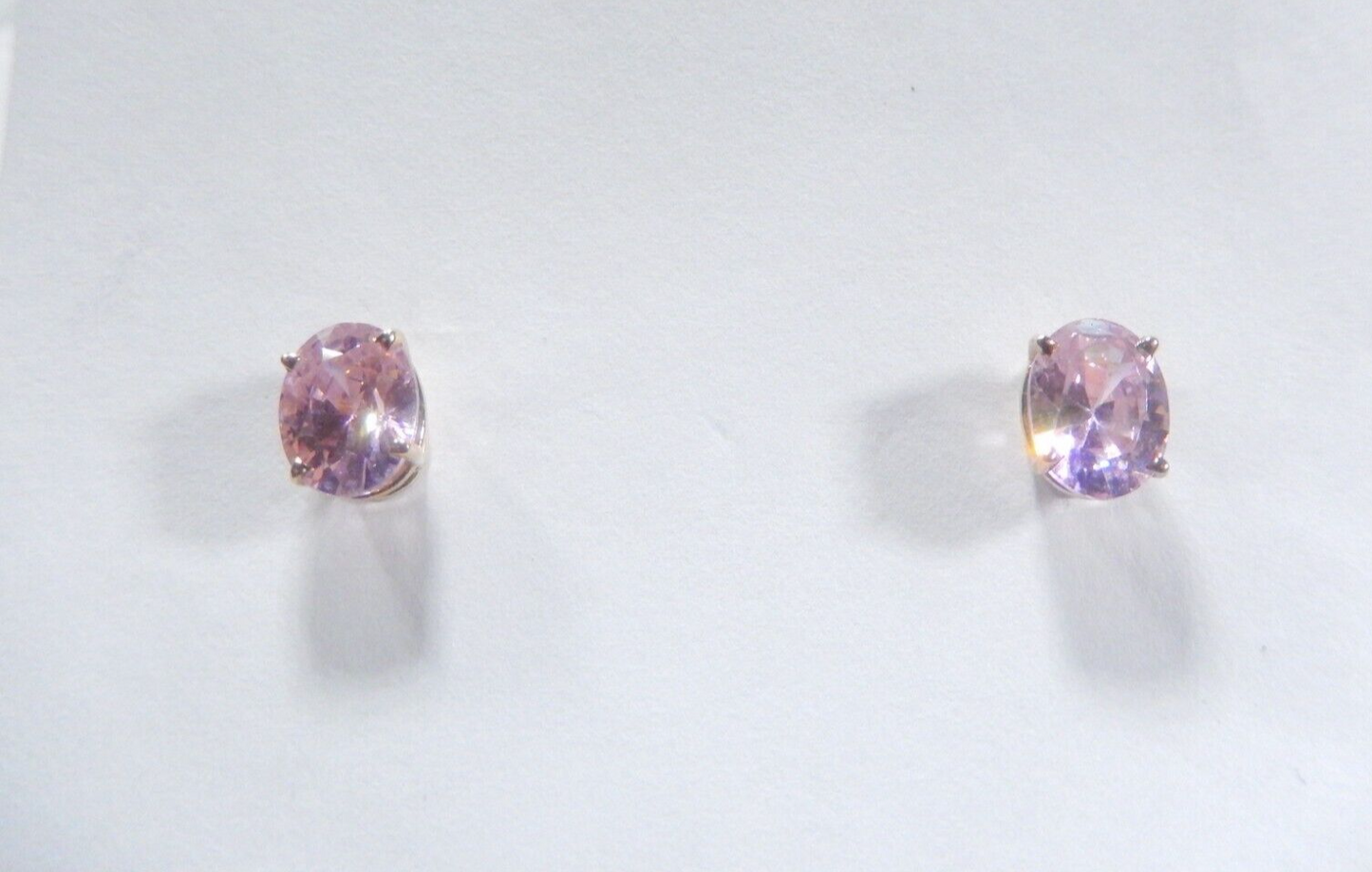 14K Yellow Gold 2.50 CT  Lab-Created Pink Sapphire  Stud Earrings