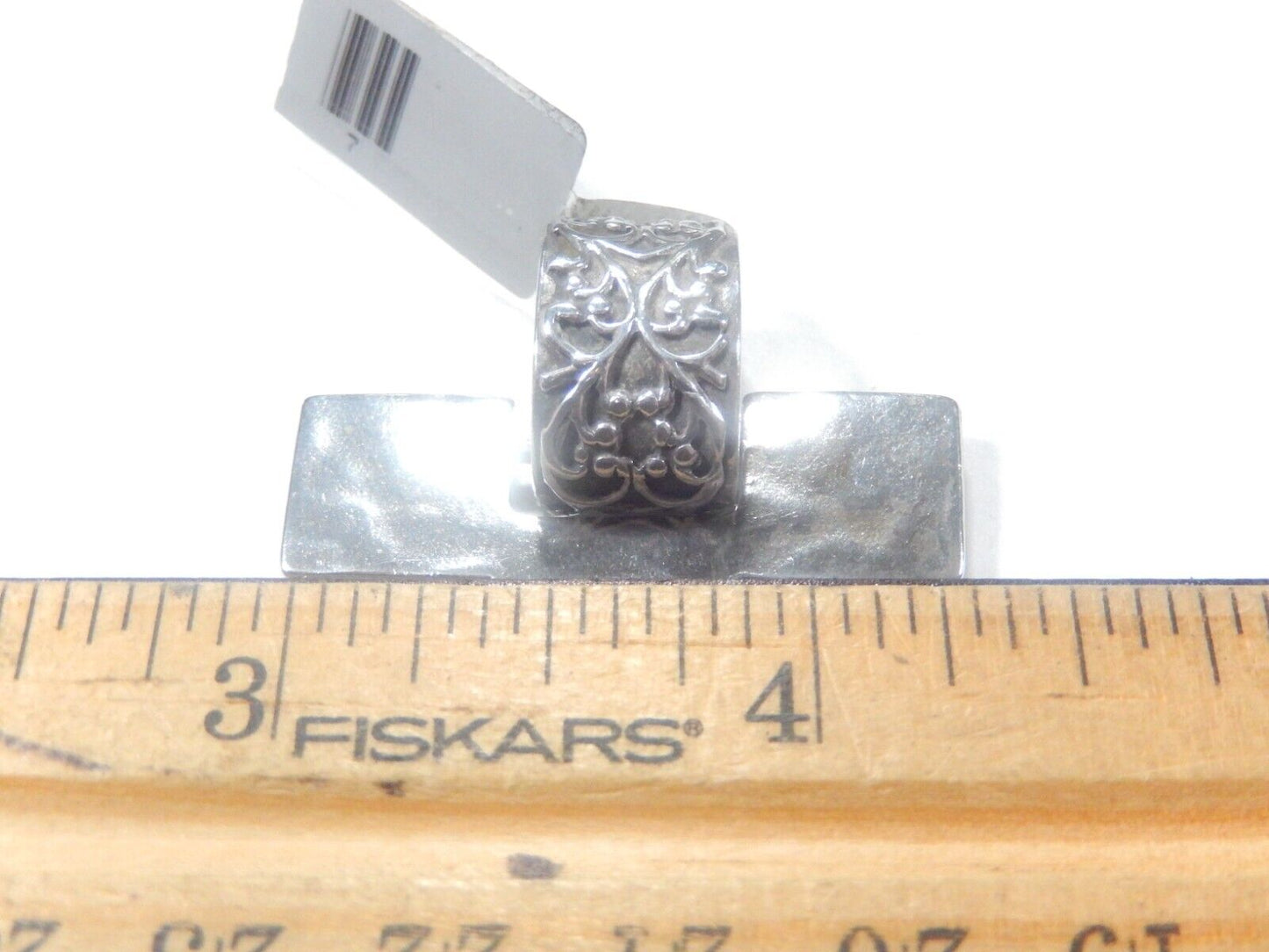 SILPADA Hammered Cross Vine Slide Pendant Sterling Silver 1 9/16" Length S1514