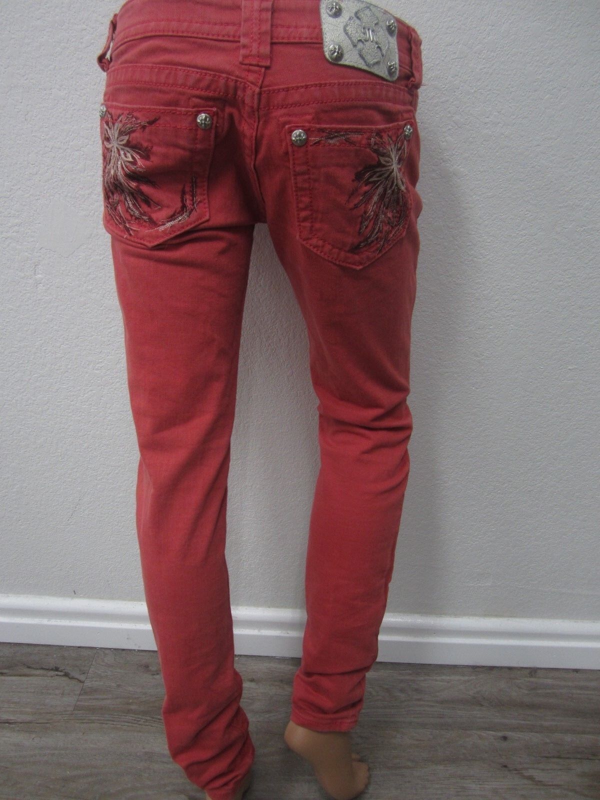 MINT Miss Me Jeans JP5636 S3 Skinny Ruby Color Super Cute Size W27 x L30